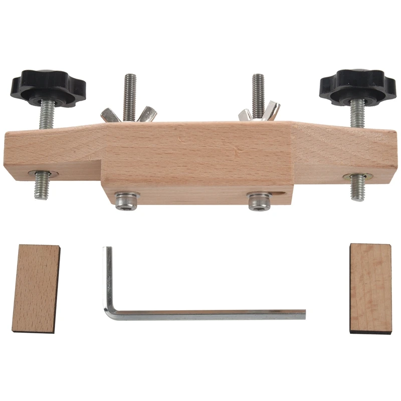 

HOT 1 Set Solid Maple Stainless Steel Guitar Bridge Install Clamp Luthier Tools Guitar Parts Accessories