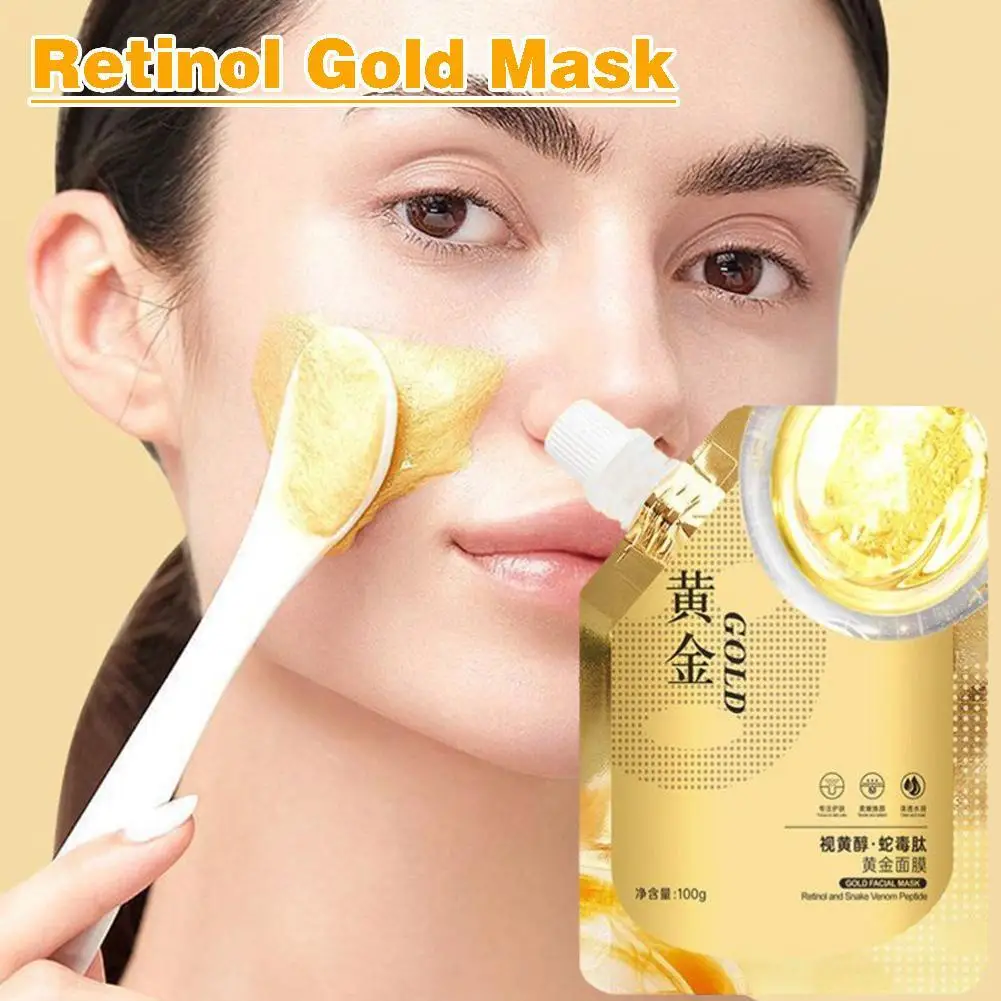 

Retinol Gold Mask Cleans Pores And Removes Blackheads Peel Mask Nourishing Mask Lifting Firming Oil-Control Moisturizing Mask