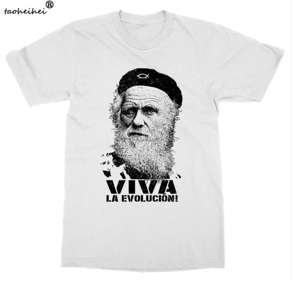 

New Arrive O-Neck T Shirt Men Charles Darwin T-Shirt Chemistry Biology Experiment Geni Science Evolutiondesign Tshirt Online