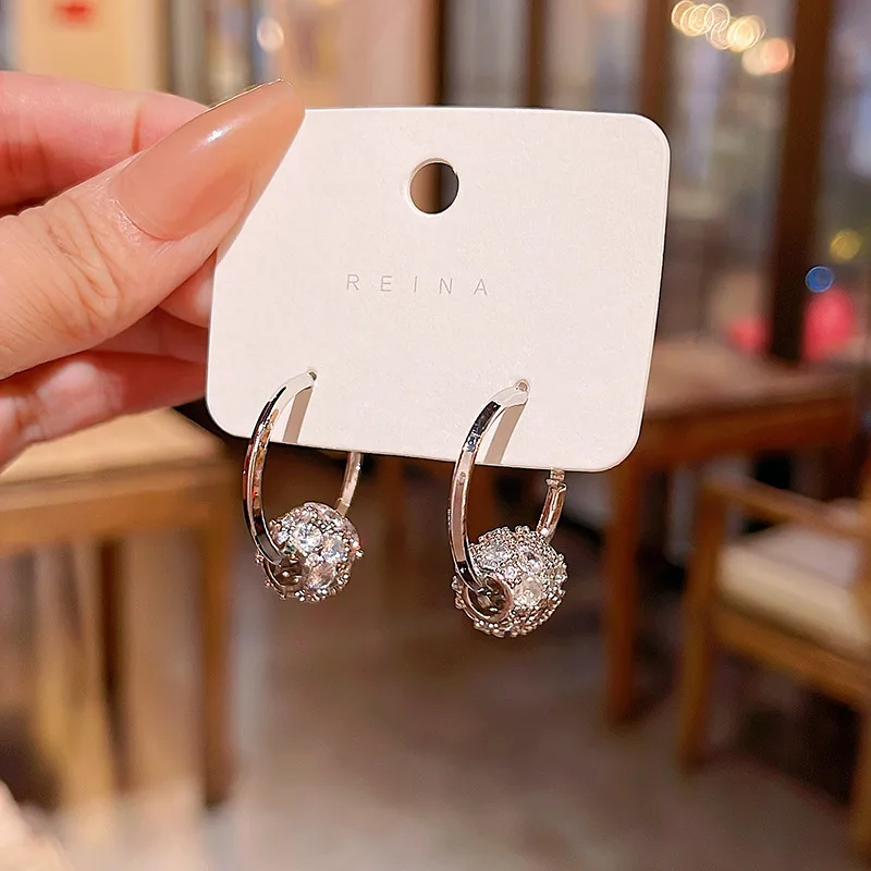 

Серьги-подвески из серебра 925 пробы с цирконом