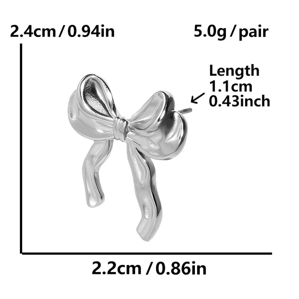 Новинка 2024 роскошные дизайнерские серьги-гвоздики с милым бантом женские для