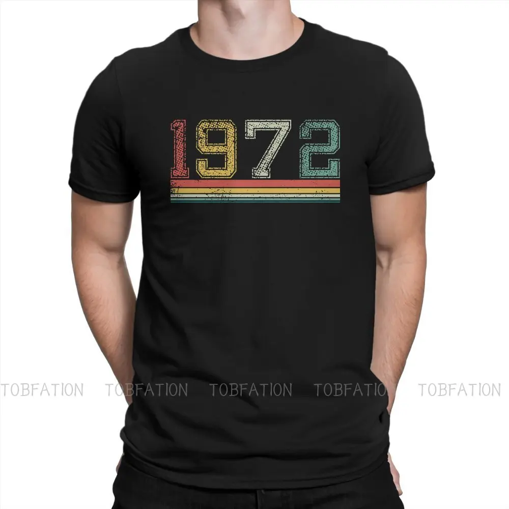 

Мужская Винтажная футболка в стиле ретро, с эффектом потертости, 1972, 2022