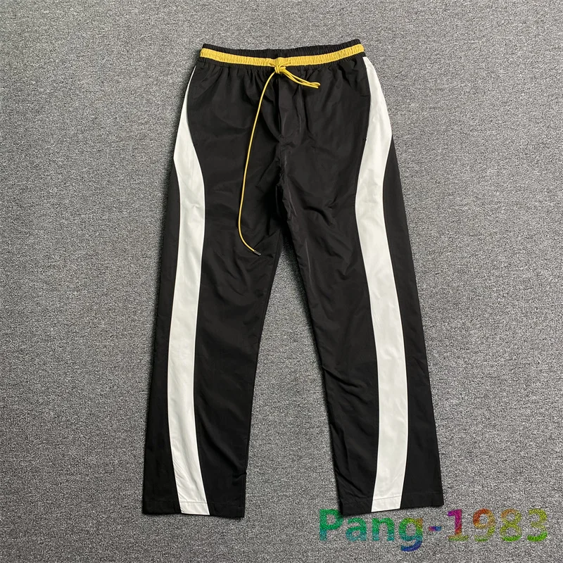 

Брюки мужские с завязками, черные и белые штаны, 1:1