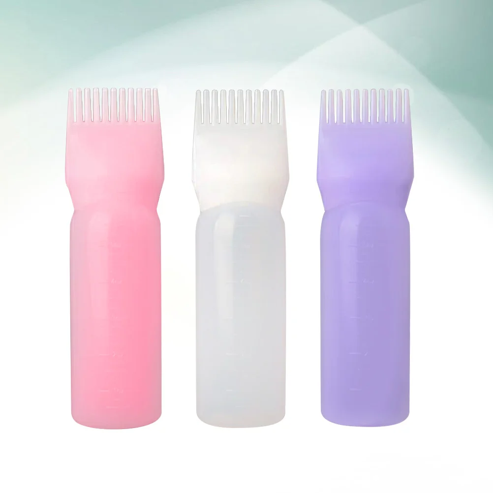 

Bottle Hair Comb Salon Applicator Bottles Dyeliquidpermplasticcoloring Applicators Hairdressing Color Brush Hightlight Storage