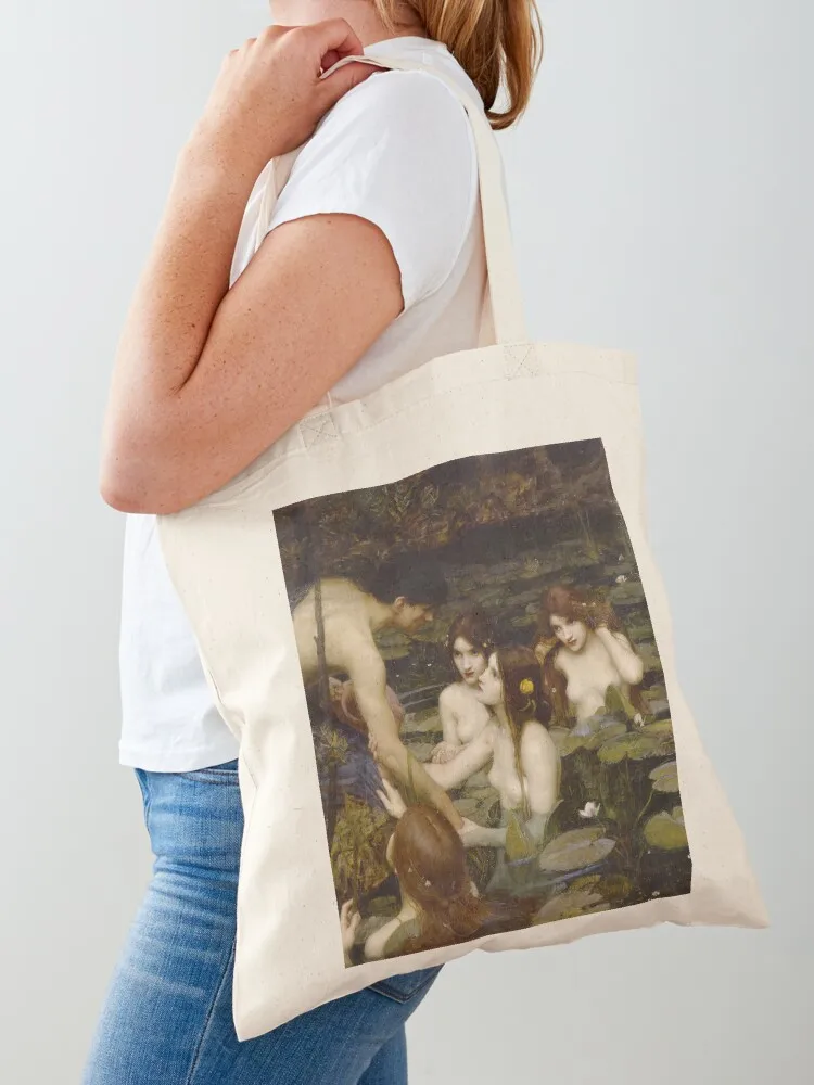 Hylas and the Nymphs - John William Waterhouse Tote Bag ручные сумки парусиновая сумка на плечо