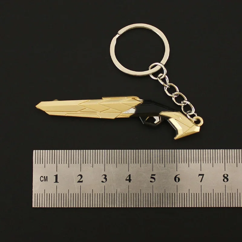 Брелок для ключей Valorant мужской металлическое кольцо с клапаном в виде оружия