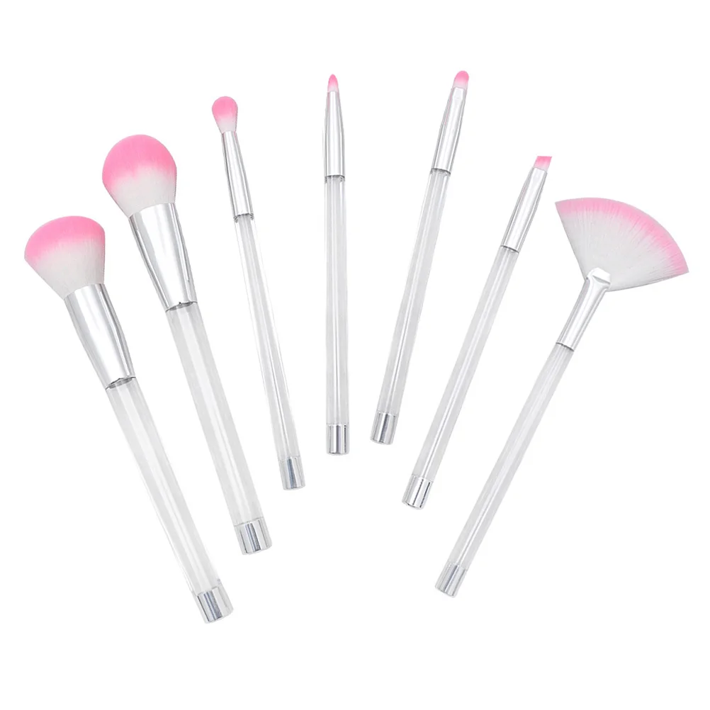 7 Pcs Foundation Brush Set Makeup Women Glitter Brushes Concealer Bulk Blush Cosmetics Powder