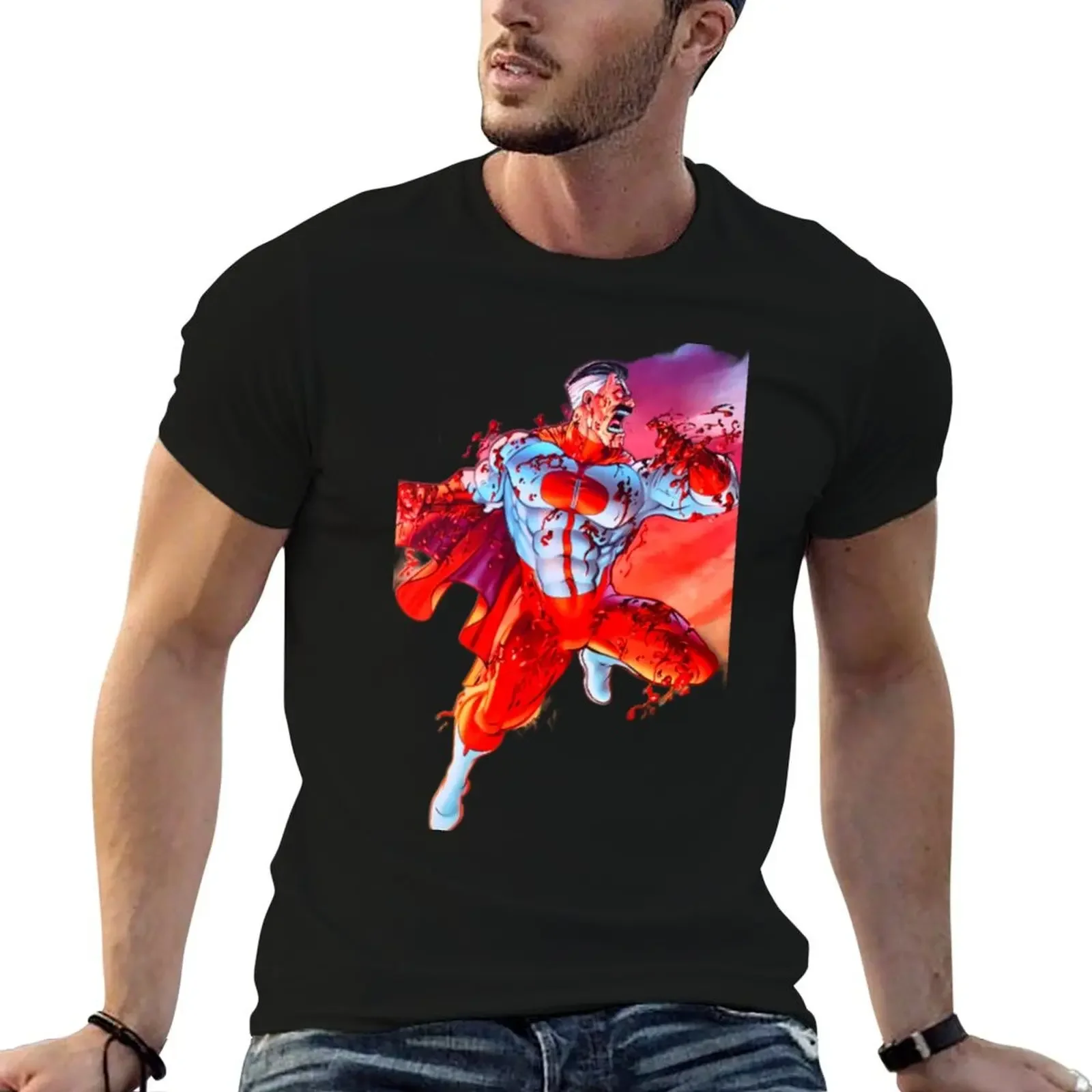 Омниан непобедимая футболка летняя одежда рубашки подарки для парня в стиле