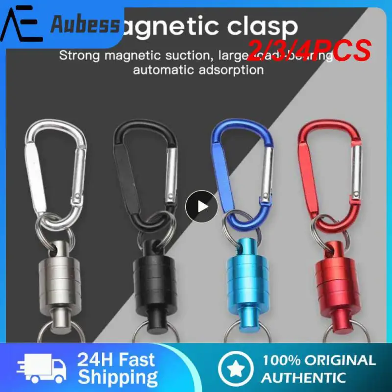 

Strong Magnetic Carabiner Aluminum Alloy Keychain Outdoor Camping Climbing Quick Release Snap Clip Lock Buckle Fishing Tool Hot