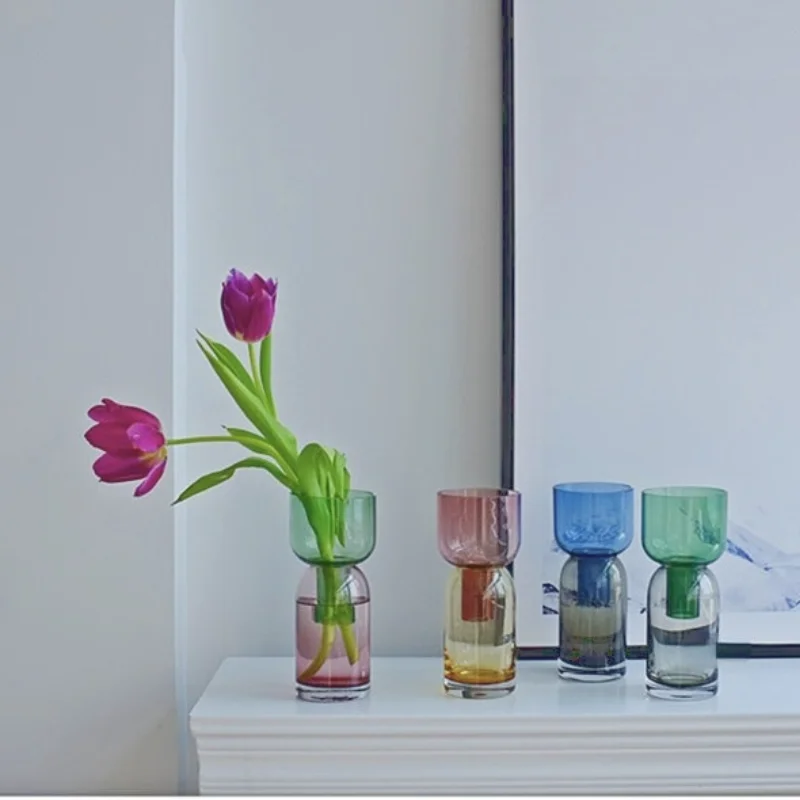 

Двухсторонняя Цветочная ваза, домашний декор, фотография гостиной, рождественский подарок, горшки для растений, скандинавские вазы, растительный горшок