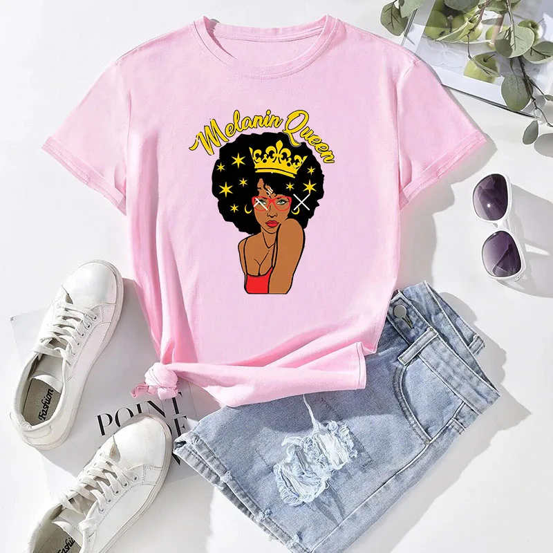 Модные индивидуальные футболки с изображением черной королевы интересные