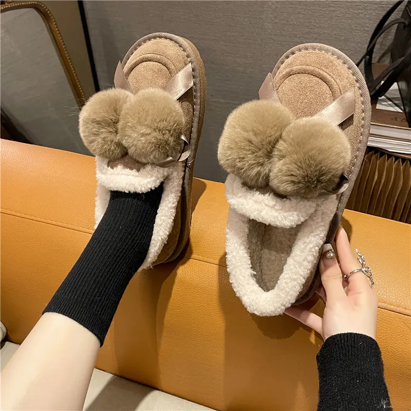 

Shoes Woman Comfortable And Elegant All-Match Modis Slip-on Round Toe Autumn Low Heels Female Footwear Winter New 2022 Slip On F