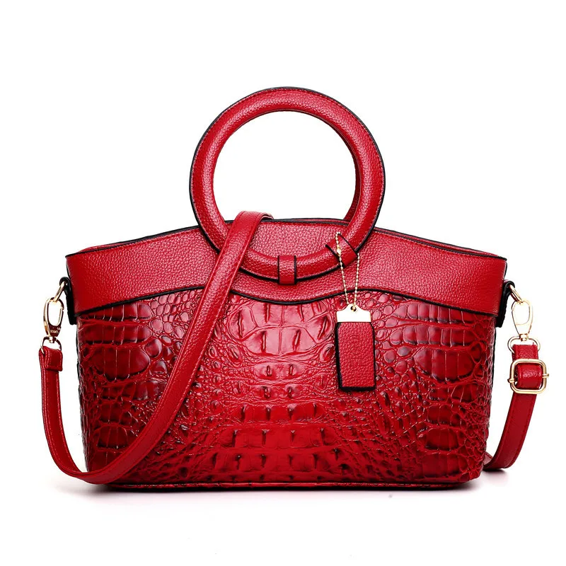

Women Luxury Handbags Women Bags Designer Crossbody Bags Female Crocodile Leather Handbag Ladies Shoulder Bag Tote Retro Handbag