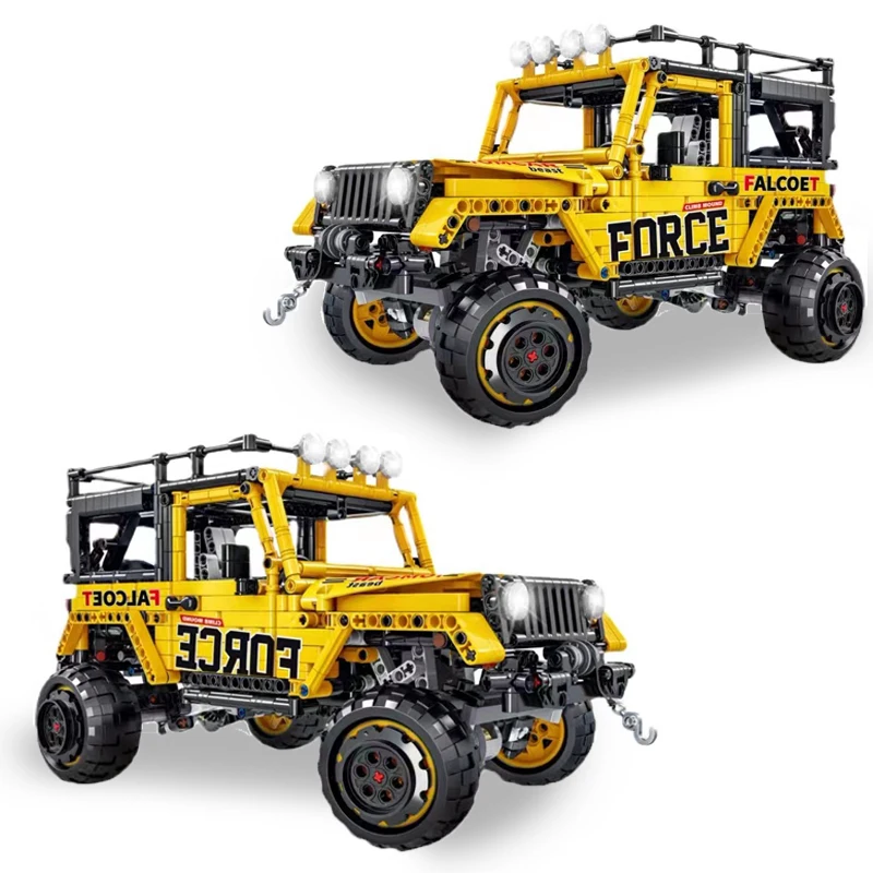 

1607pcs Technical Off-road Wrangler Vehicle Jeep Car Building Blocks Set Assemble Model Bricks Toys For Children Gifts MOC 42122