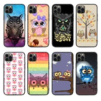 lovely animal owl phone case for iphone 13pro 12 11promax 11 x xs xr xsmax 6 plus 7 7plus 8 8plus cover