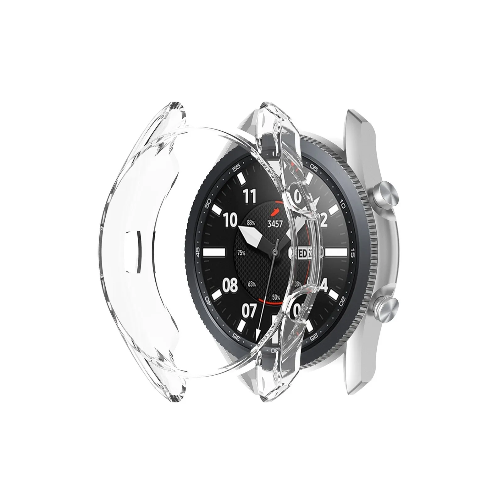 

Бумажные браслеты, белый, подходит для samsung Galaxy Watch 3 45 мм R840, Сменный Чехол, Мягкий защитный чехол из ТПУ