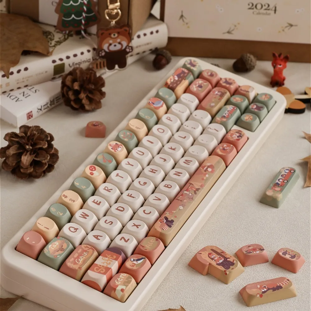 Маленький полный набор клавиш с животными и лесными тематиками PBT SO/MOA (наклонная