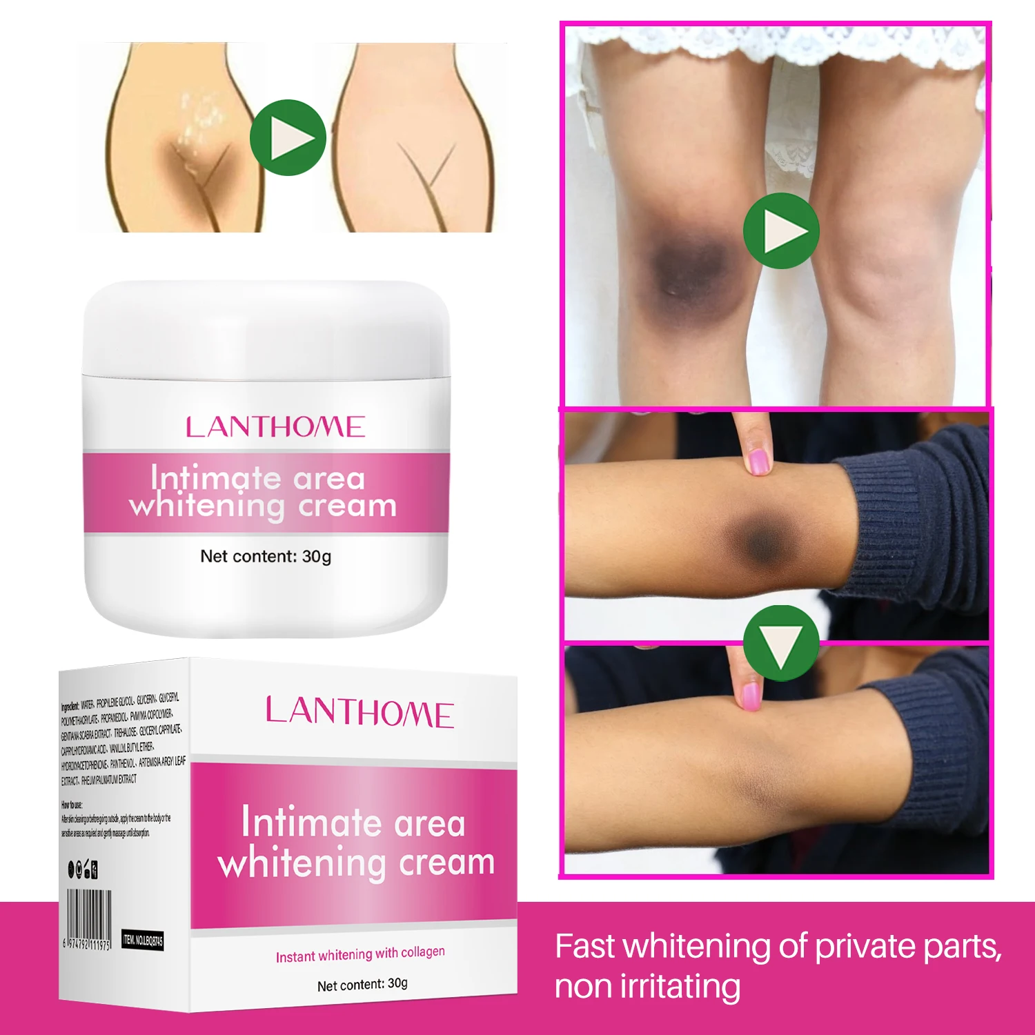 

Крем для осветления кожи, кожа, пигментация, подмышки, колени, ягодицы, Улучшение тусклой, питание, осветление, уход за кожей