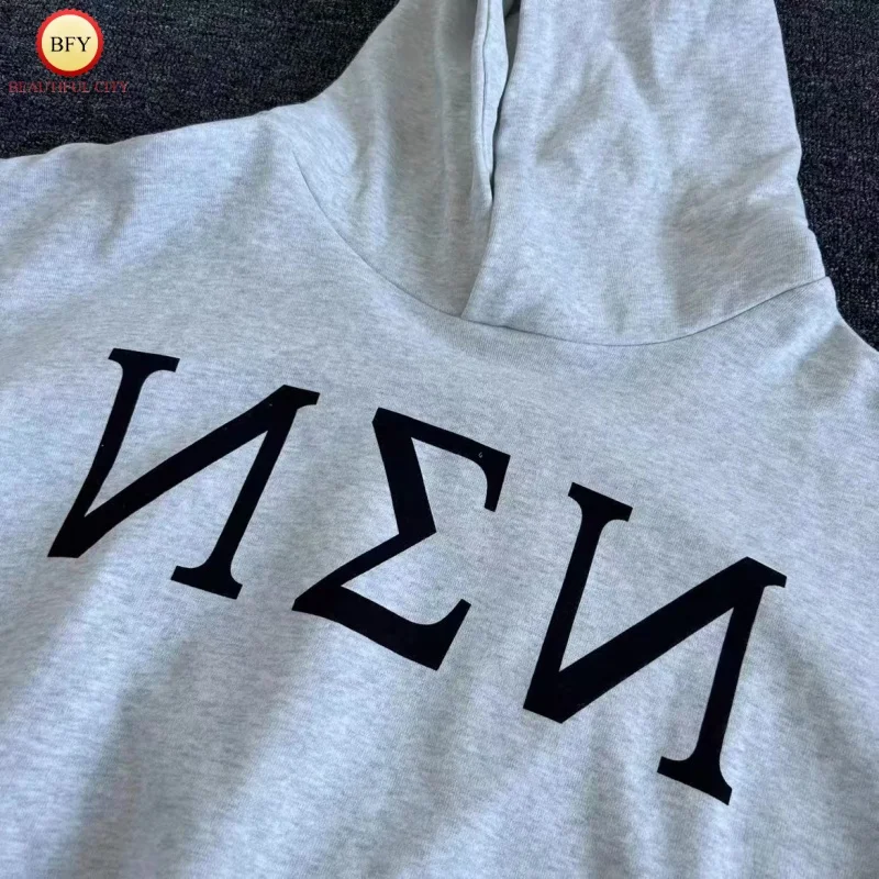 Новый Kanye Vultures2 Мужская женская хлопковая свободная повседневная укороченная