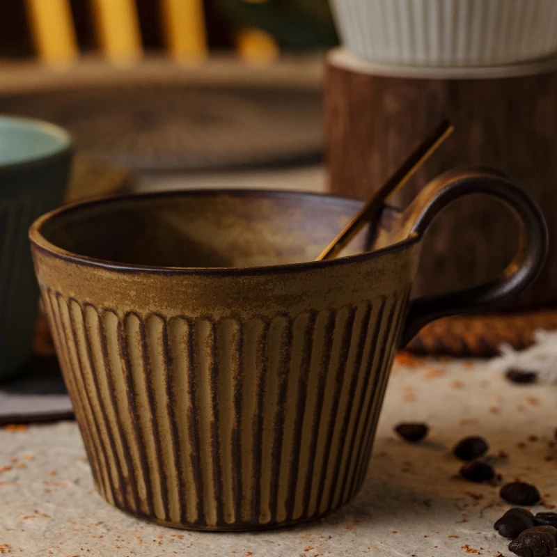 

Coffee Mugs Espresso Cups Ceramic Travel Cute Mate Personalized Gift Cup Handle Funny Water Taza Ceramica Kitchen Accessories