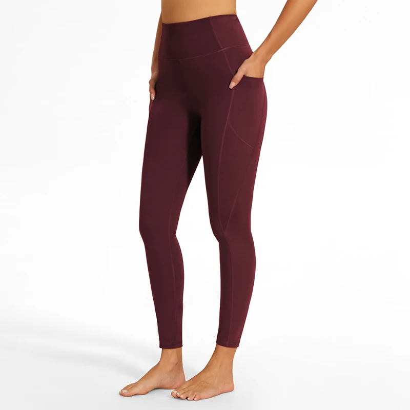 SEVENPALMS High Waist Yoga Pants with Pockets Tummy Control Workout Pants for Women 4 Way Stretch Yoga Leggings with Pockets