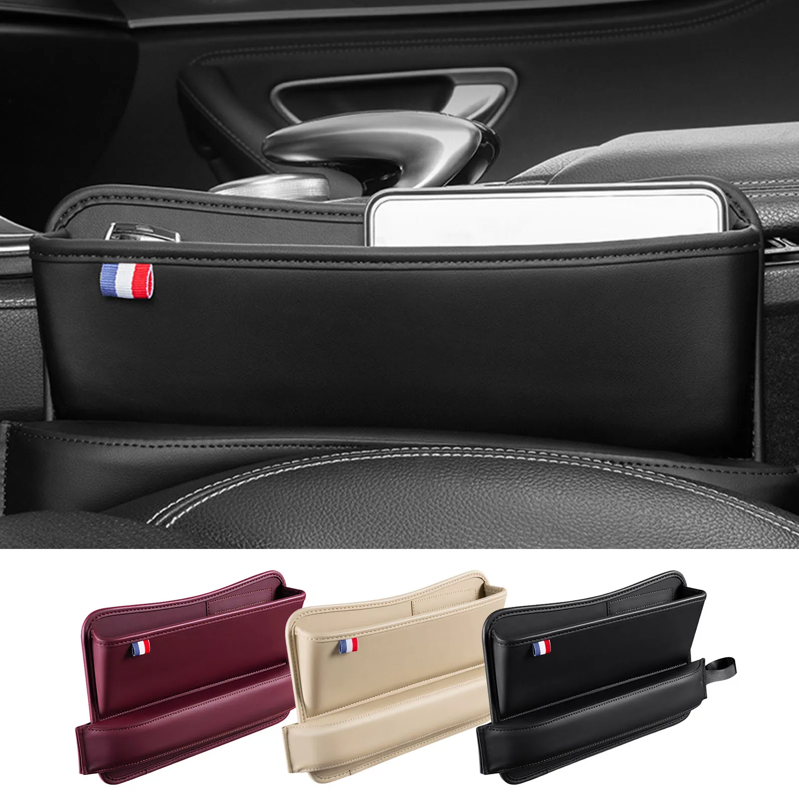 

Кожаный Автомобильный держатель-органайзер для телефона