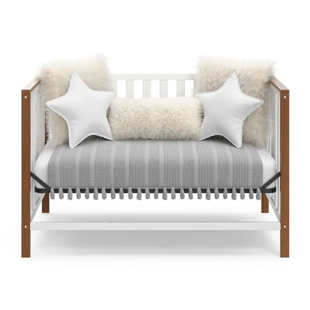 Кроватка-трансформер 4-в-1-преобразует детскую кроватку в полноразмерную