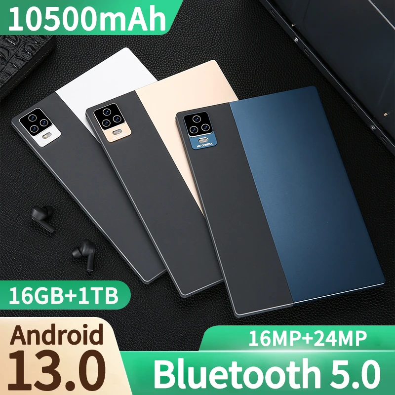 

Tablet Android 13.0 10.11.12" 16GB RAM 1TB ROM WIFI GPS Dual SIM Google Play with accessory stylus with keyboard Free gift