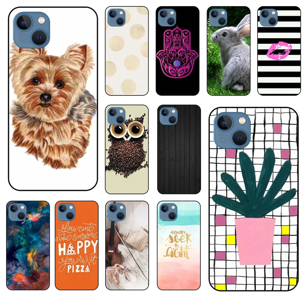 Чехол для iPhone 13 с рисунком цветов Защитные чехлы телефонов Apple мягкий чехол