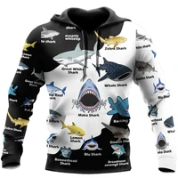 new brand fashion mens 3d hoodie t shirt suit animal ocean fishing series harajuku sweater unisex casual zipper shirt yu16