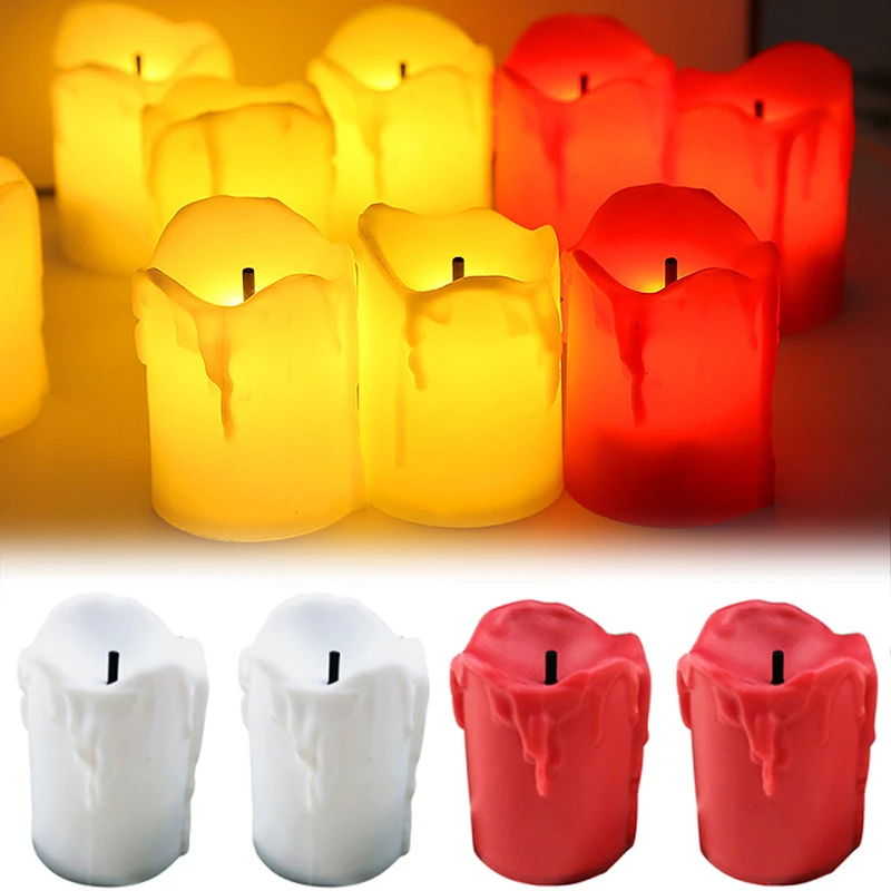 

12Pcs Flameless LED Candle Light Candles Battery Powered Led Tea Lights with Realistic Flames Christmas Holiday Home Decor