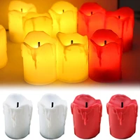 12pcs flameless led candle light candles battery powered led tea lights with realistic flames christmas holiday home decor