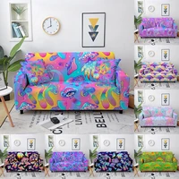 bohemia style sofa cover home decor colorful psychedelic mushrooms sofa covers for living room sectional sofa cushion cover 1pc