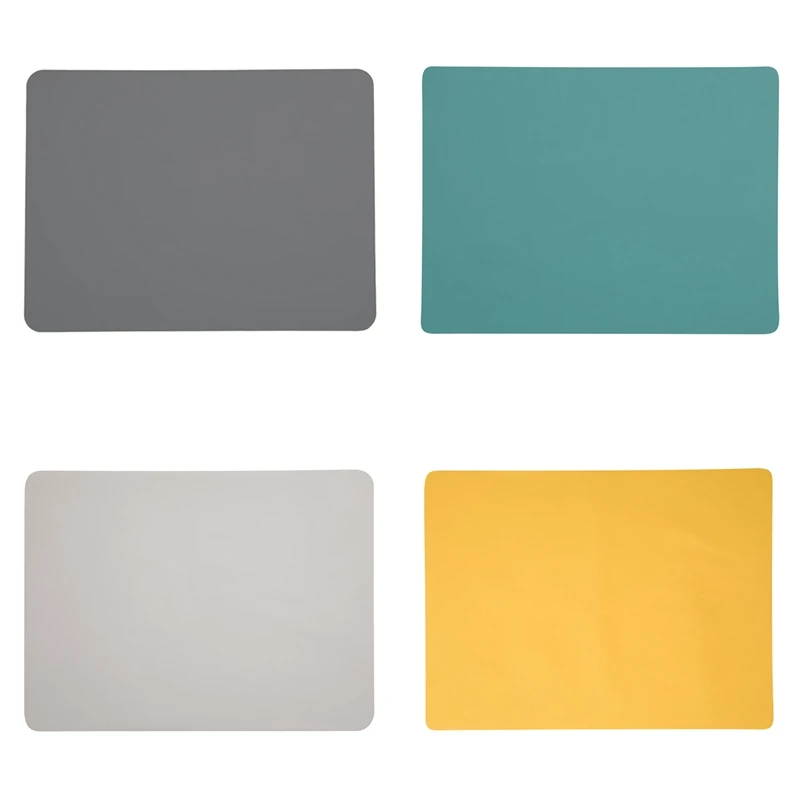 

AFBC 1PCS Silicone Simple Table Protection Mat Silicone Placemats Outdoor Table Mats Wipeable Non-Slip Dinner Mats