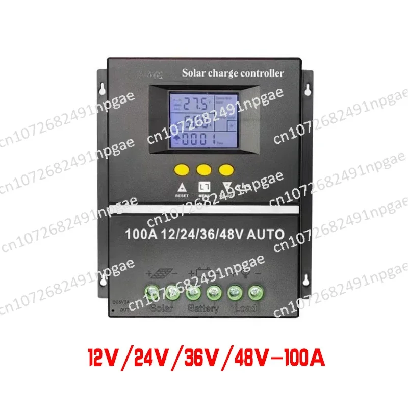 Солнечный контроллер 12 В 24 в 36 48 литиевая свинцово-кислотная батарея