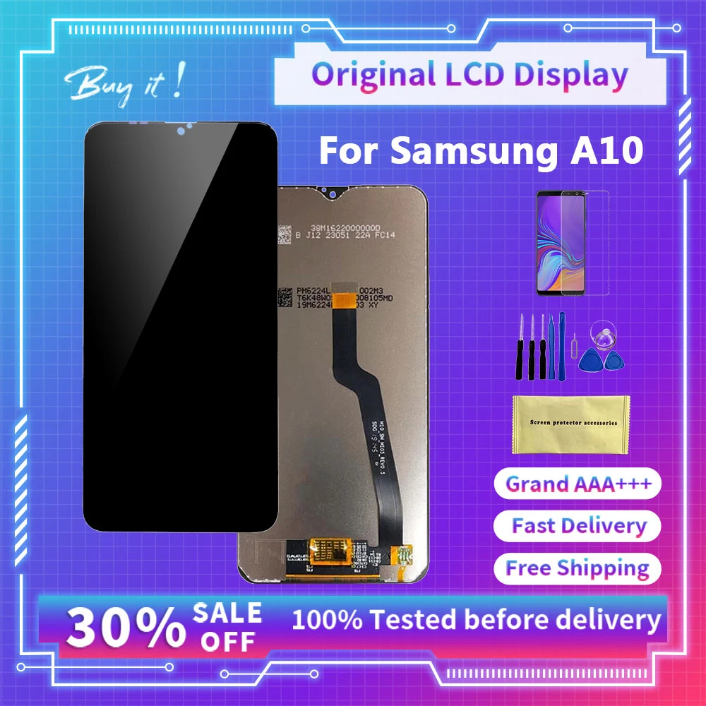 100% оригинальный дигитайзер с дисплеем для Samsung Galaxy A10 M10 SM-A105F ЖК сенсорный экран в сборе Замена A105F A105M A105G
