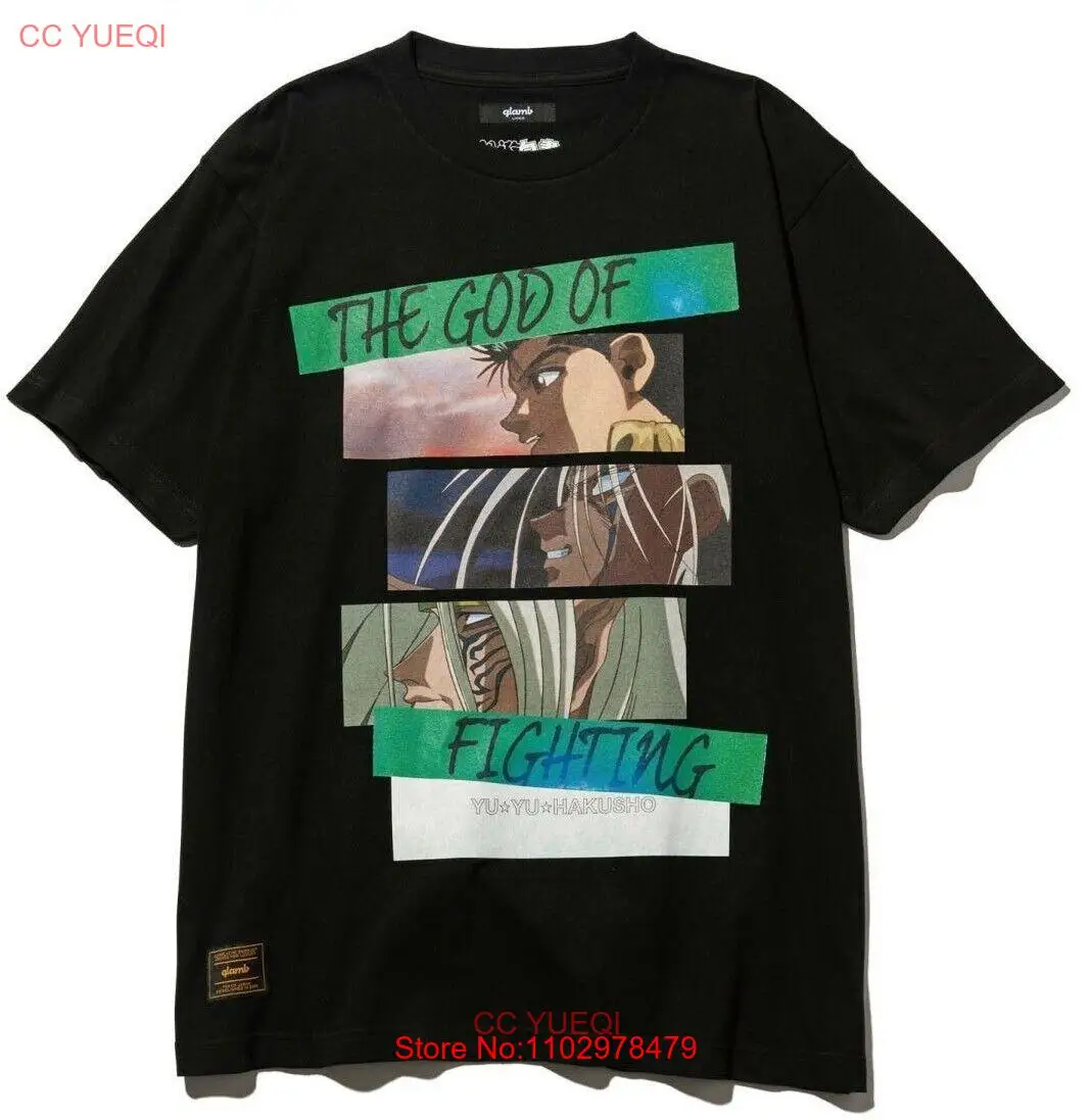Футболка Yu Hakusho x glamb Yusuke &amp Raizen черная хлопок EOENKKY