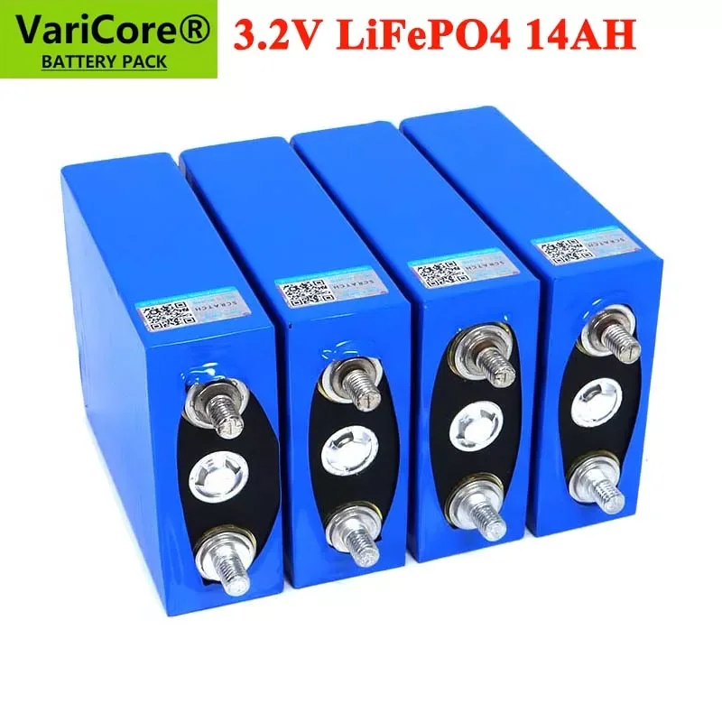 

3.2V 14Ah battery pack LiFePO4 phosphate 14000mAh for 4S 12V 24V Motorcycle Car motor solar light batteries modification Nickel