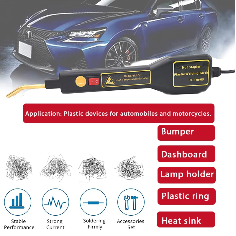 

50W Handy Plastic Welder Garage Tools Hot Staplers Machine Staple PVC Plastic Repairing Machine Car Bumper Repair Hot Stapler
