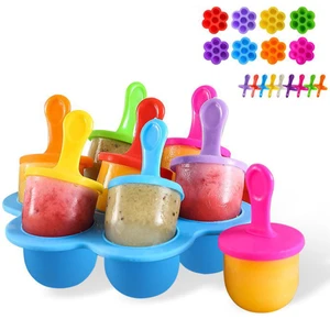 Imported Ice Cream Ice Pops Mold Food Grade Silicone Popsicle Mould Icemaker Baby DIY Food Supplement Tools F