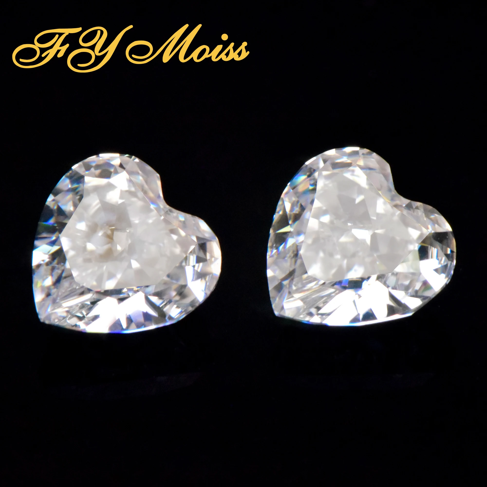 Новинка сердце измельченный лед D EF VVS1 Муассанит Бриллианты принимаем Частный