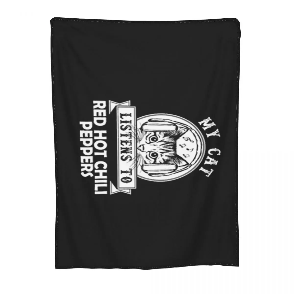 My Cat Sisten To Red Hot Chily Pepper Наушники Дети 2021 последняя акция верхнее музыкальное одеяло