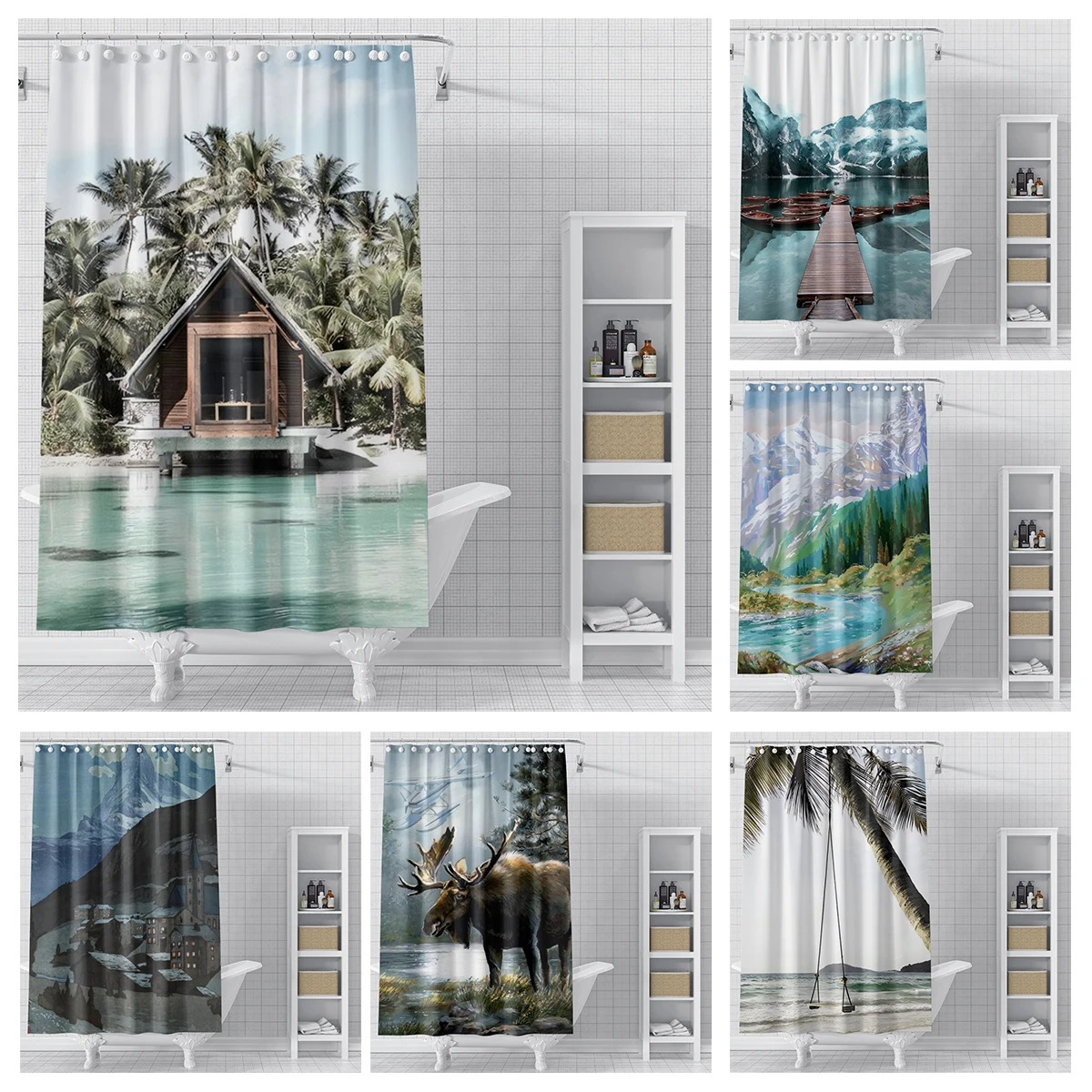 

home shower curtains for bathroom waterproof fabric bathroom Curtains modern shower curtain 180x200 240x200