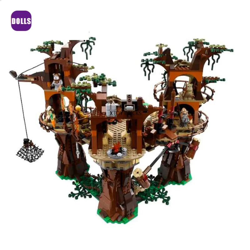 

2021 New 1990PCS Star Plan Series Ewok Village Building Blocks Compatible 10236 Toys Bricks for Children Birthday Gift