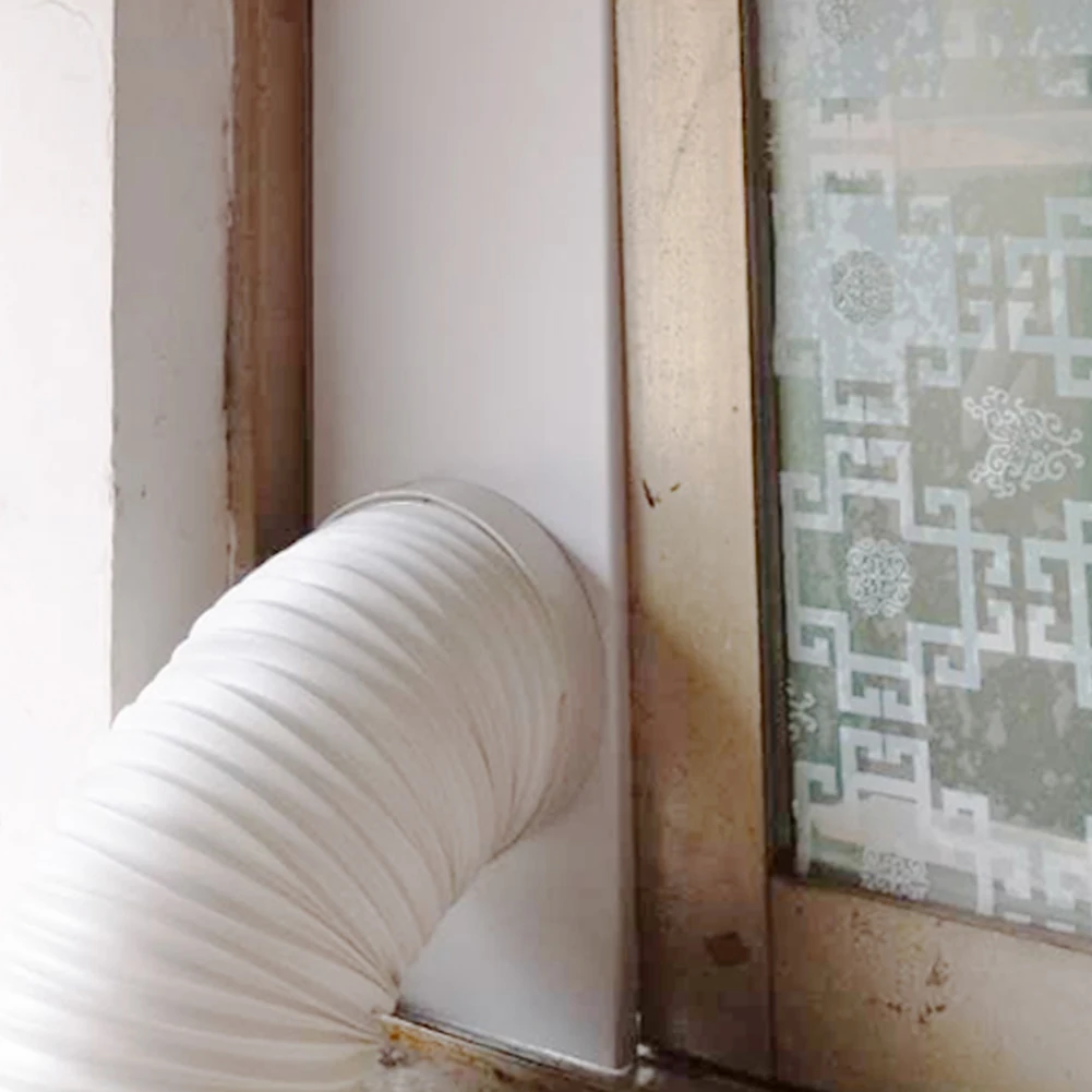 

Mobile Air Conditioner Baffle Adjustable Slide Plate Windshield Kit Adaptor Tube Connector Exhaust Hose for Air Conditioner