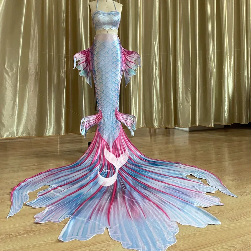 Оригинальный купальник рыба с большим хвостом 2 предмета