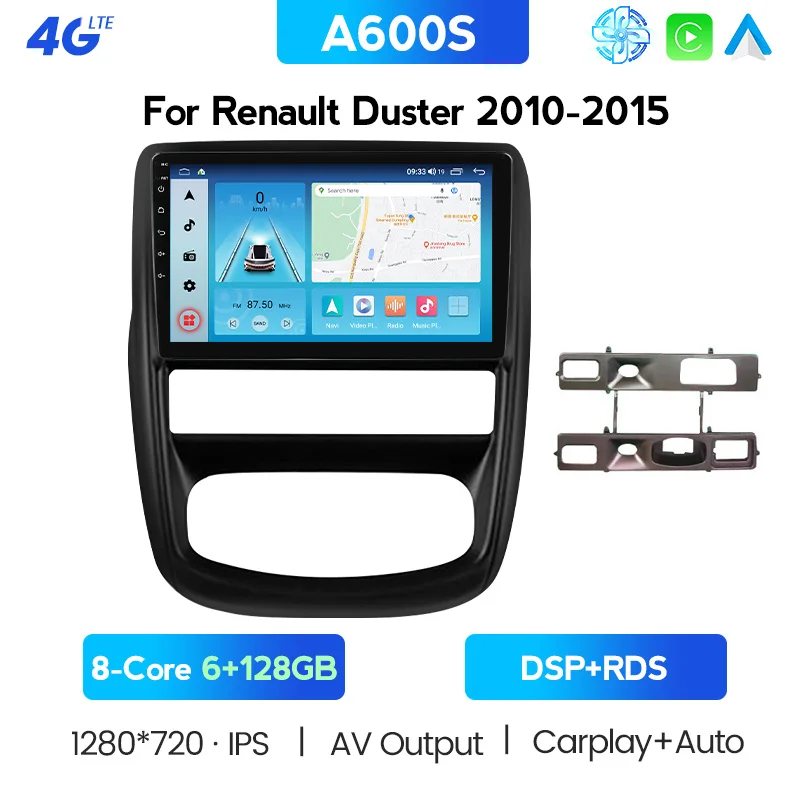 

Car Radio Multimedia Video Player For Renault Duster 1 2010 2011 2012 2013 2014 2015 Navigation GPS 2 din 4G LTE WIFI Android 10
