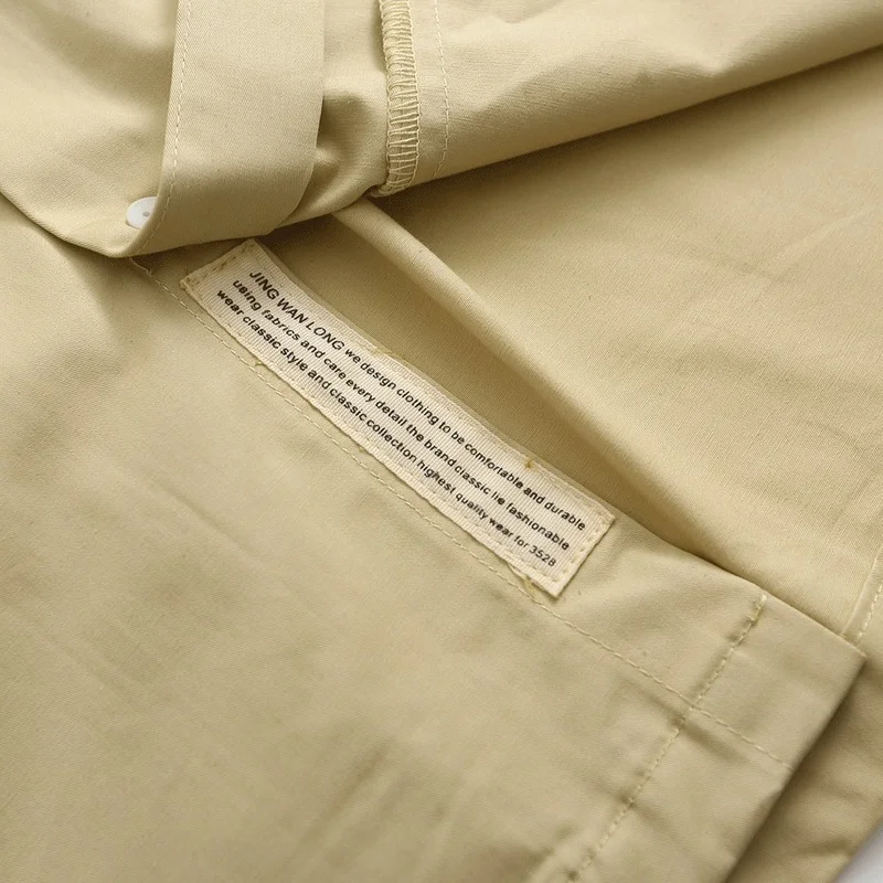 Men Shirt Summer Solid Color Loose Cardigan Shirt Streetwear Men's Turn-down Collar Short Sleeve Single-Breasted Pocket Shirt