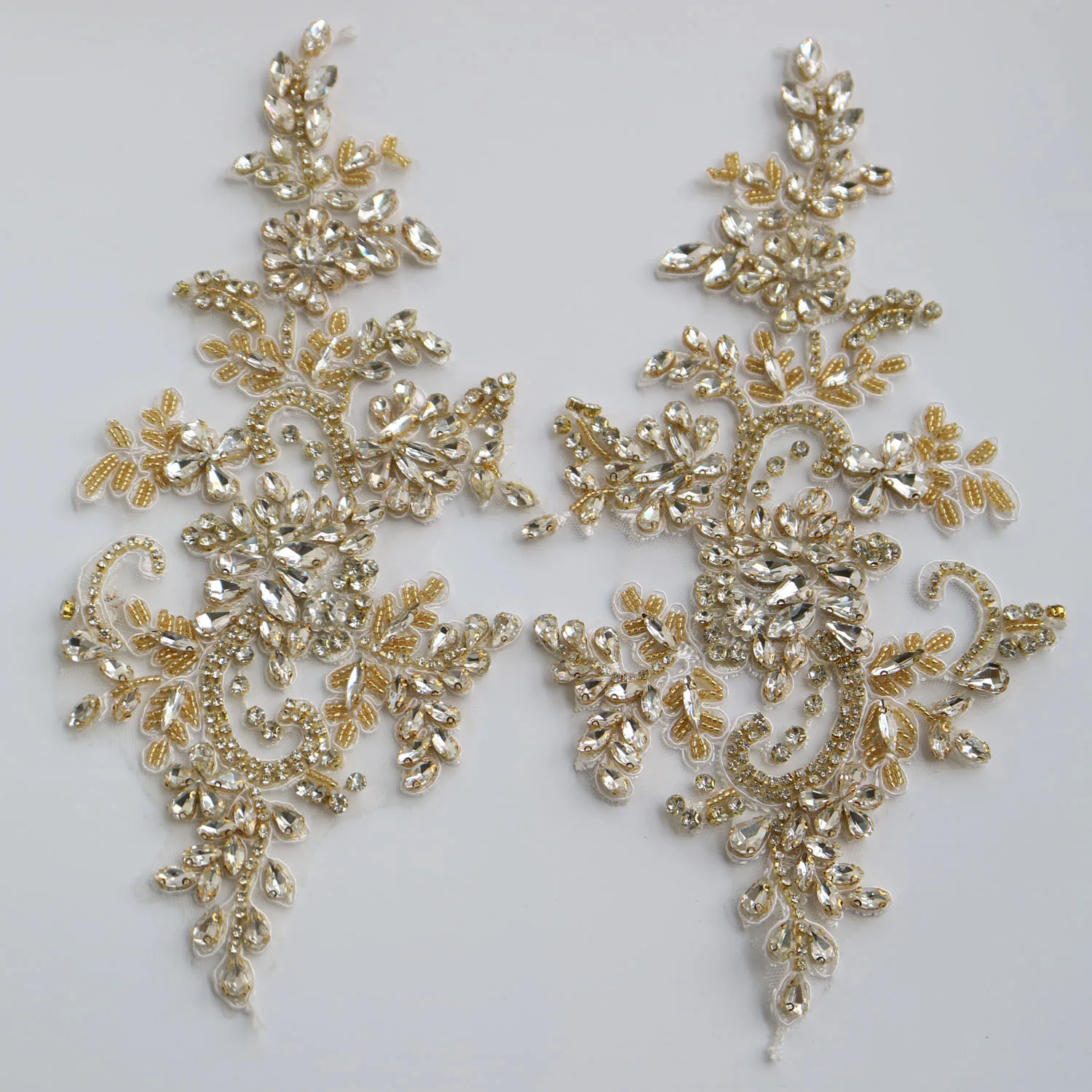 Роскошные стеклянные стразы аппликации для одежды сделай сам бусины ручной