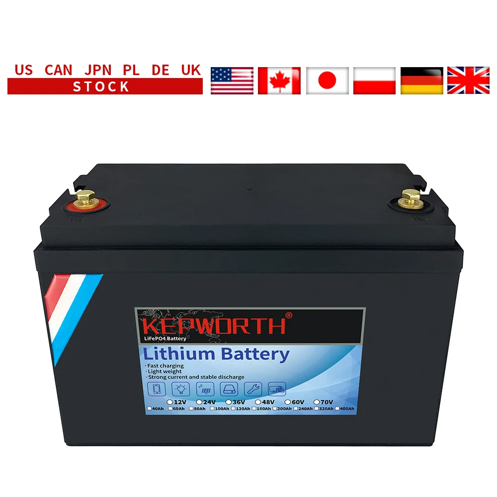 

KEPWORTH New 12V 120Ah LiFePO4 Lithium Iron Phosphate Battery 1440Wh For Trolling Motor Solar Van Life Back Up Power & Off